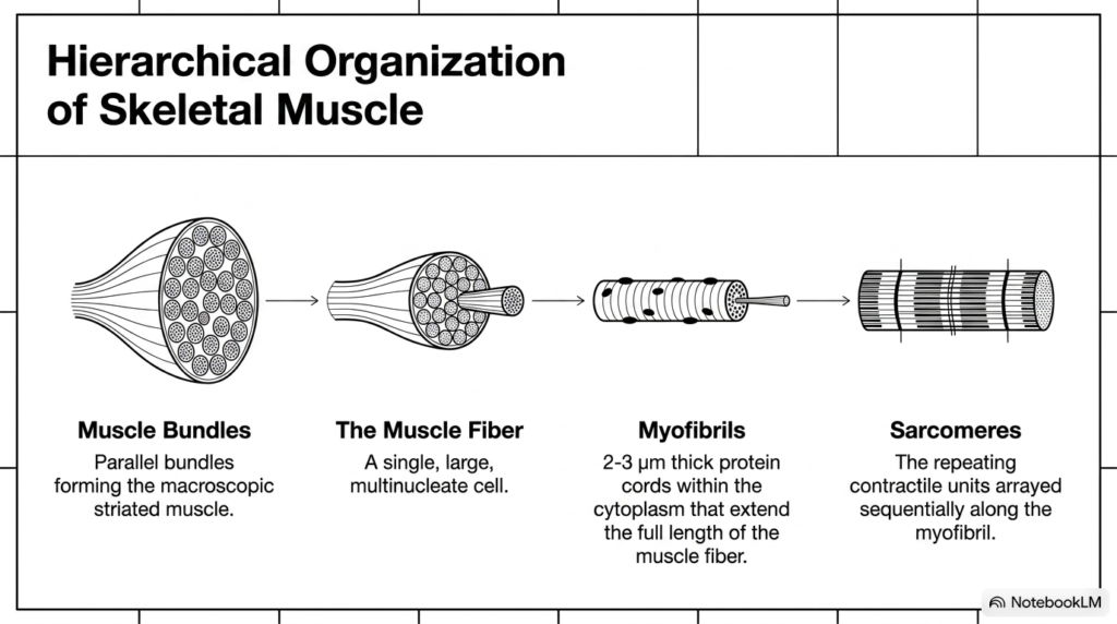 Slide 3: Hierarchical Structural Organization of Muscle Contraction