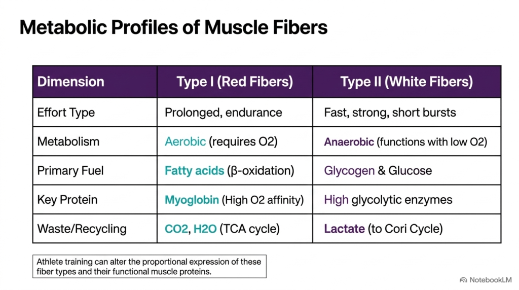 Slide 03: Fiber Types and Metabolic Diversity in Muscle Metabolism