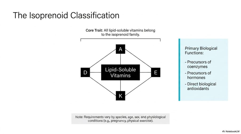 Slide 3: Isoprenoid Classification of Lipid-Soluble Vitamins