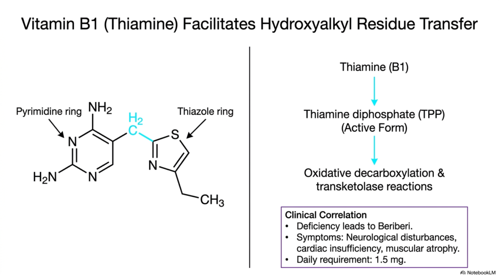 Slide 3: Thiamine and Hydroxyalkyl Transfer in Water-Soluble Vitamins
