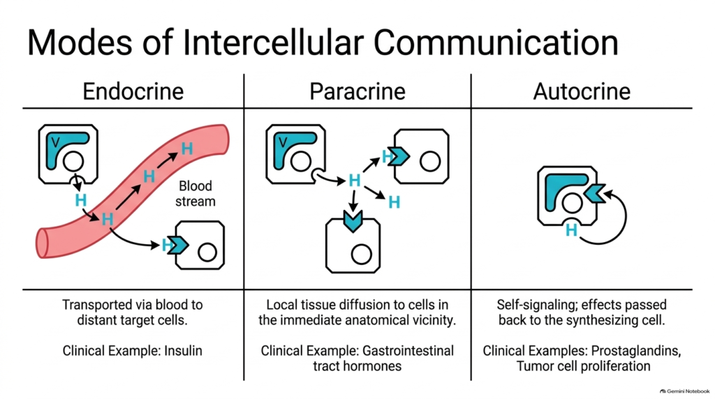 Slide 03: Modes of Intercellular Communication in the Hormone Hierarchy