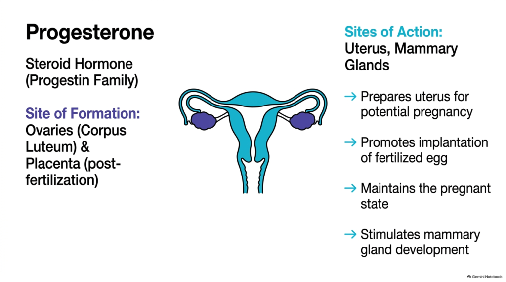 Slide 03: Progesterone Functions Among Lipophilic Hormones