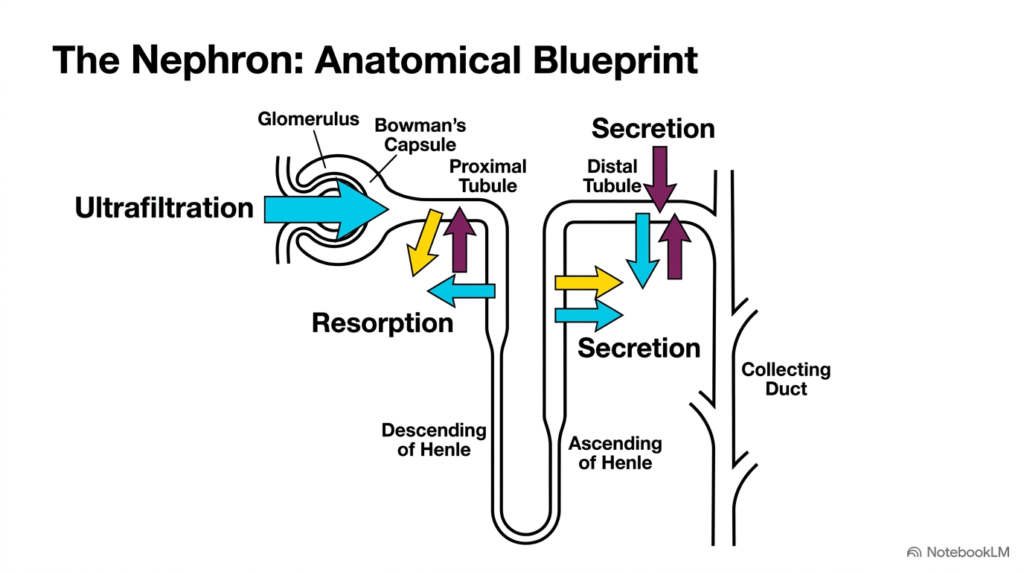 Slide 04: Anatomical Blueprint and Stages of Renal Biochemistry