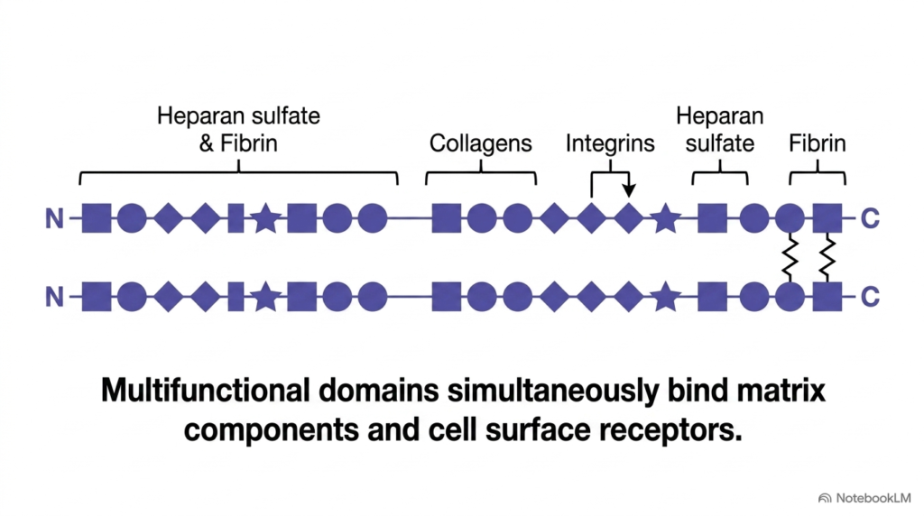 Slide 04: Domain Architecture of Fibronectin in the Extracellular Matrix
