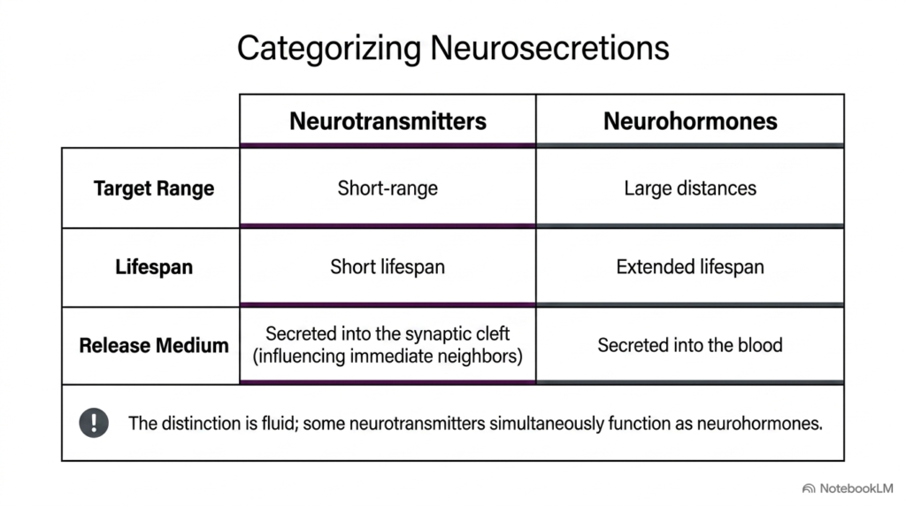 Slide 4: Categorizing Neurosecretions in CNS Signal Transmission