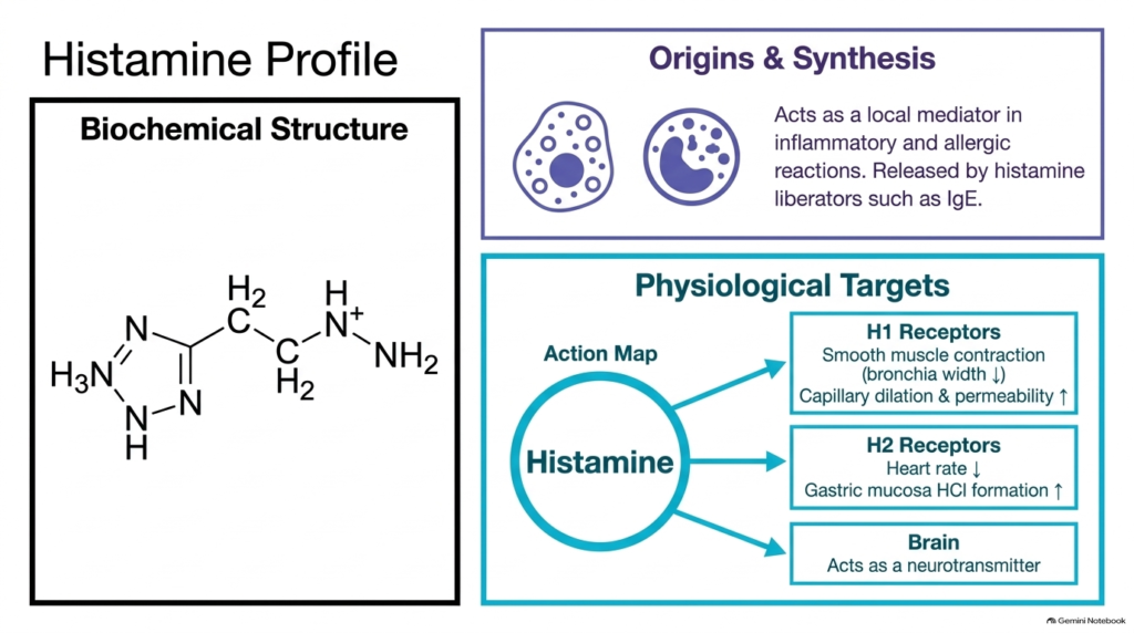 Slide 4: Histamine Profile as Amine-Based Hydrophilic Hormones