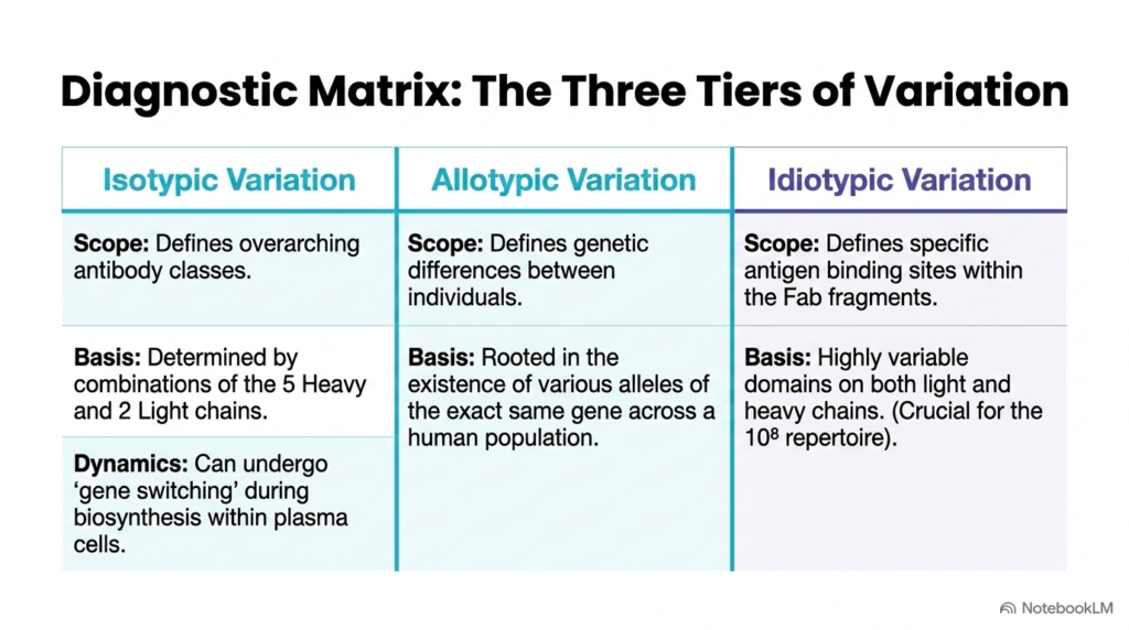 Slide 04: Three Tiers of Variation in Antibody Biosynthesis