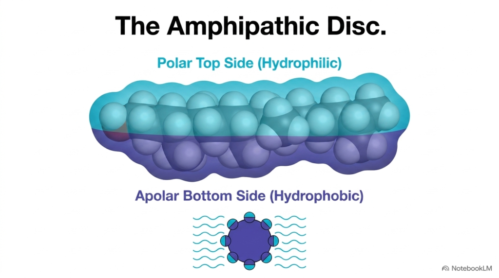 Slide 5: The Amphipathic Disc Structure of Bile Acids