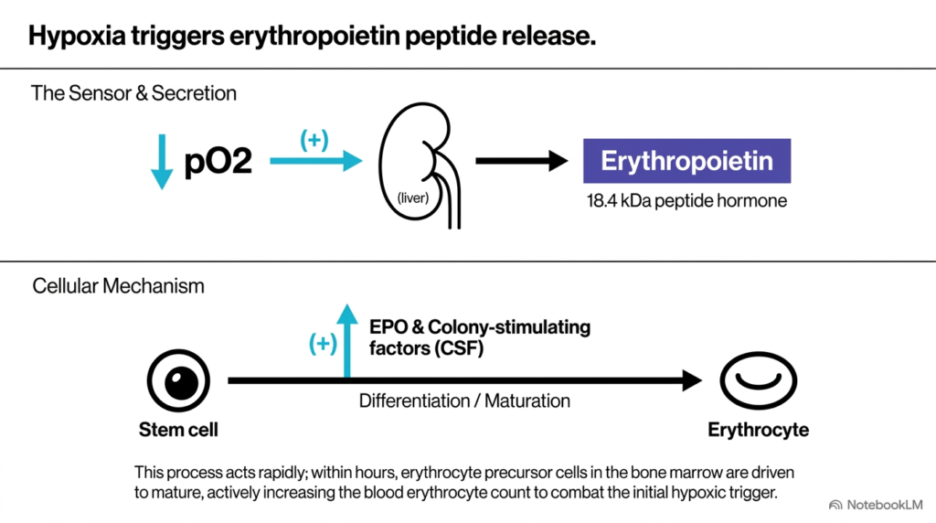 Slide 5: Hypoxia Sensing and Erythropoietin Secretion via Renal Hormones