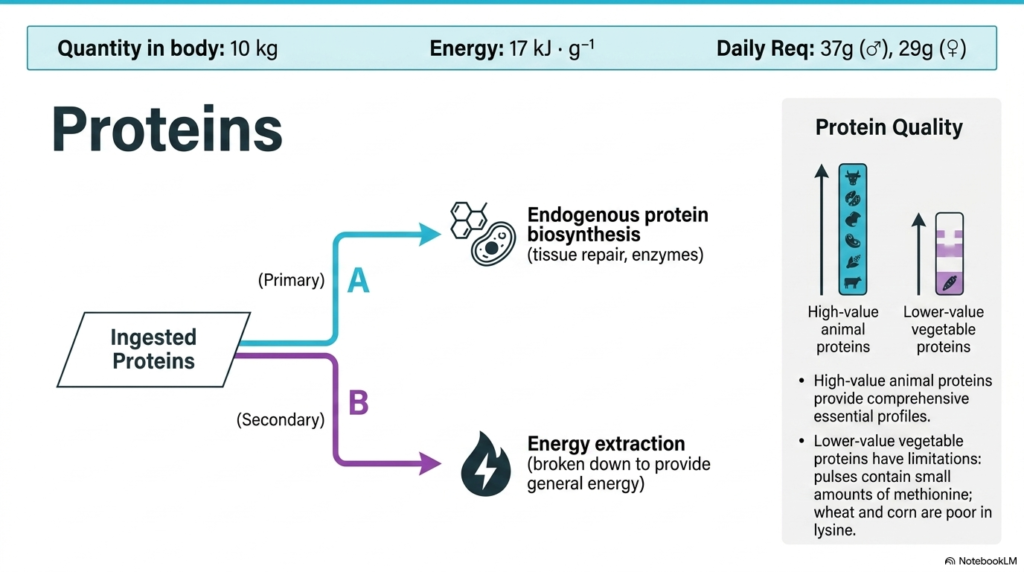 Slide 5: Metabolic Fate and Quality Metrics of Protein Macronutrients