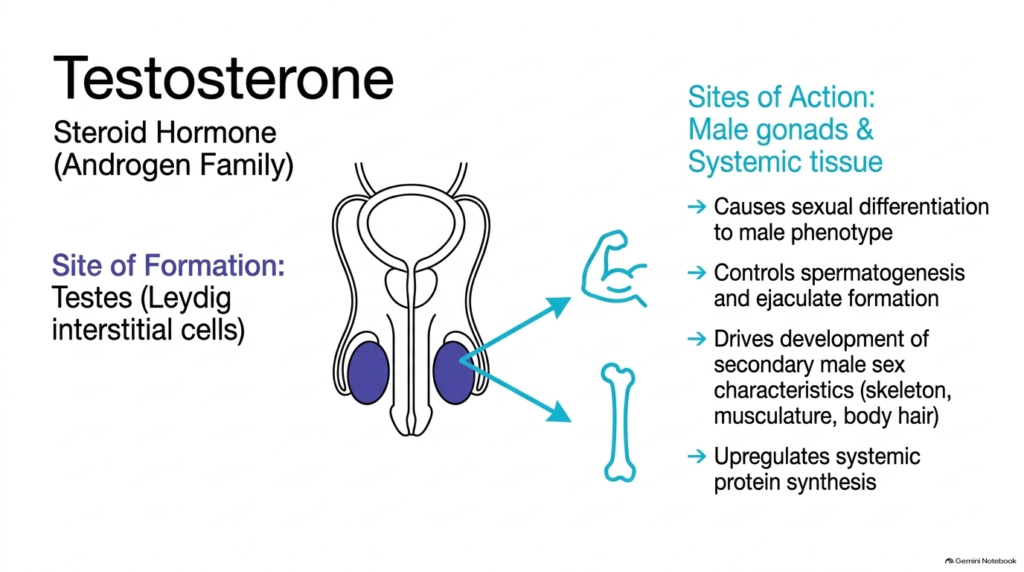 Slide 05: Testosterone Actions and Endocrine Roles of Lipophilic Hormones