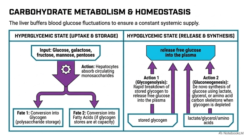 Slide 5: Carbohydrate Homeostasis Driven by Liver Metabolism