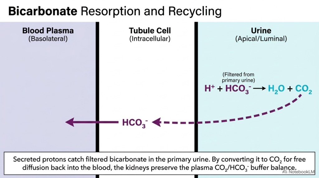 Slide 06: Bicarbonate Resorption and Recycling in Renal Acid-Base Balance