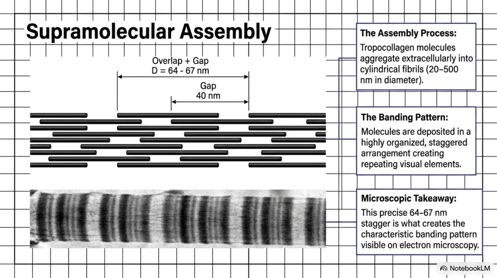 Slide 6: Supramolecular Fibril Assembly in Collagen Biochemistry