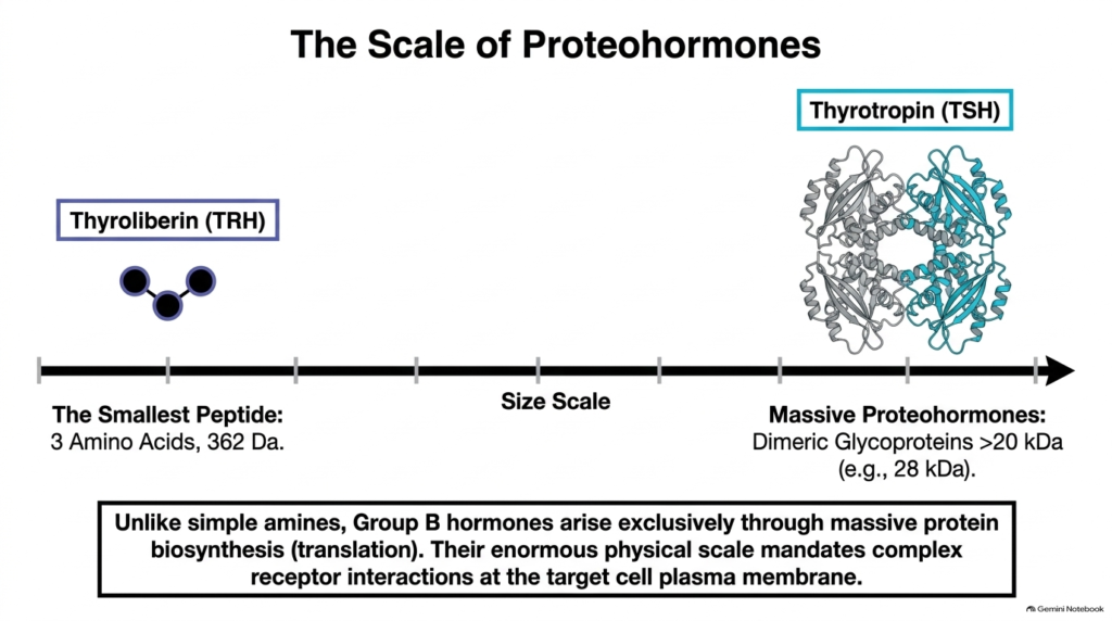 Slide 6: The Scale of Proteohormones among Hydrophilic Hormones