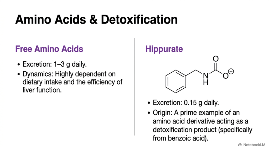 Slide 7: Free Amino Acids and Detoxification in Urine Biochemistry