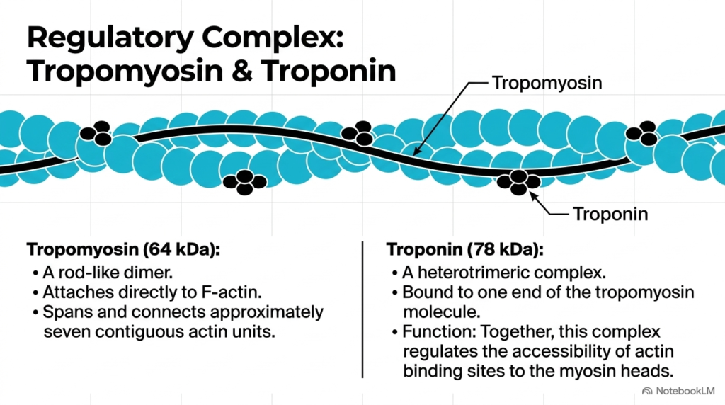 Slide 7: Regulatory Tropomyosin and Troponin Complexes in Muscle Contraction