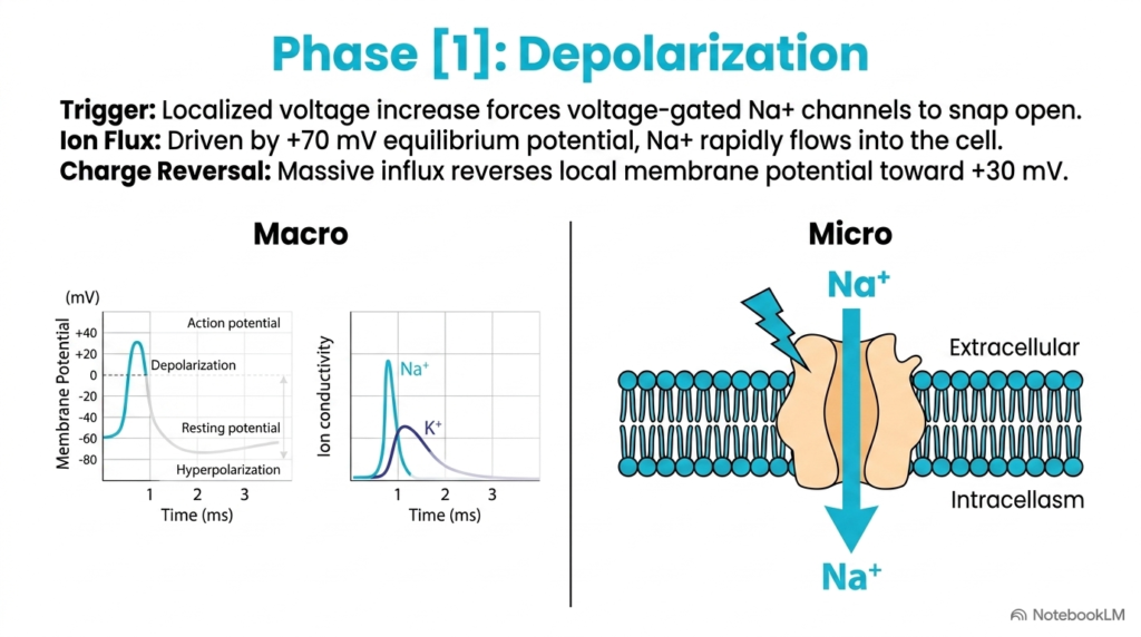 Slide 07: Depolarization Mechanics in Resting and Action Potentials