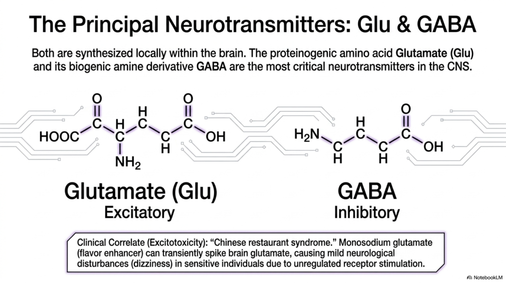 Slide 7: Major Neurotransmitters in Brain Metabolism