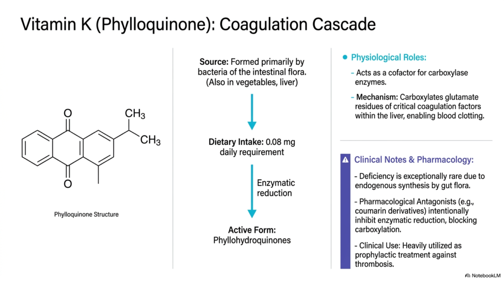 Slide 7: Vitamin K and Blood Coagulation in Lipid-Soluble Vitamins