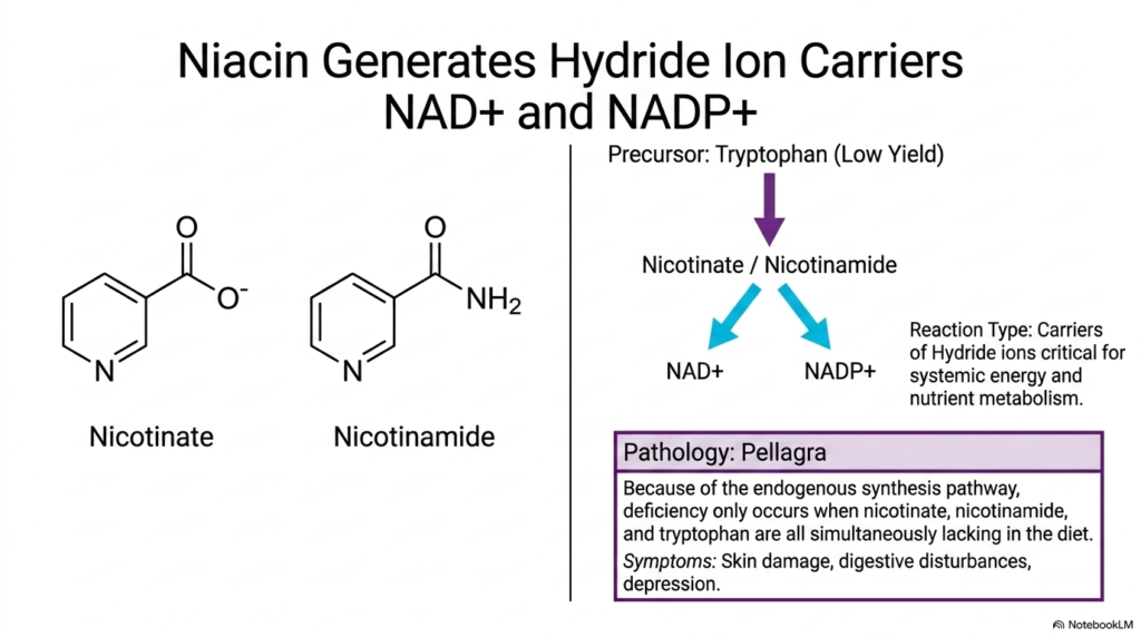 Slide 7: Niacin and Hydride Ion Transfer across Water-Soluble Vitamins