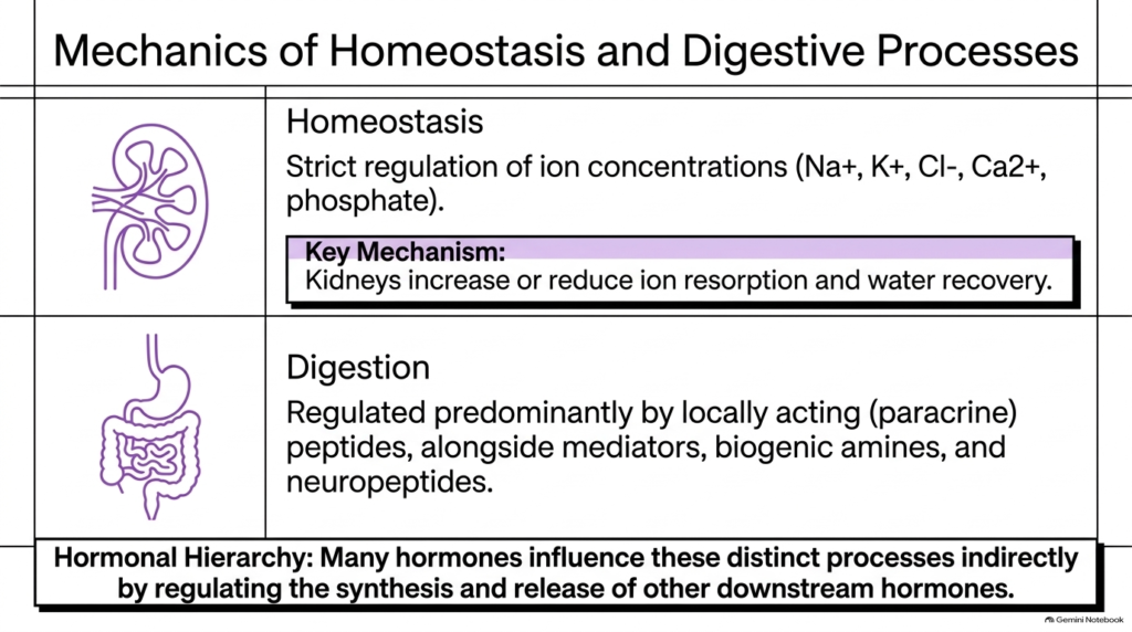 Slide 7: Homeostasis, Digestion, and Hierarchy in the Biochemistry of Hormones
