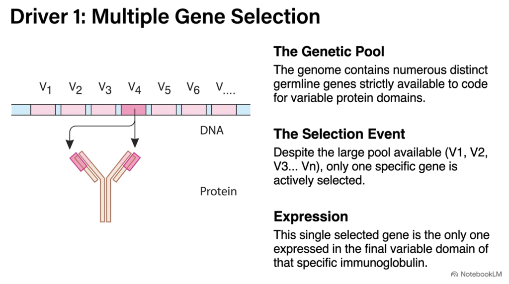 Slide 07: Multiple Gene Selection in Antibody Biosynthesis