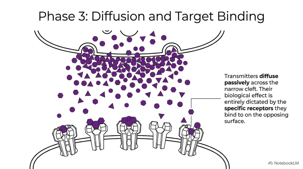 Slide 8: Diffusion and Target Binding in CNS Signal Transmission