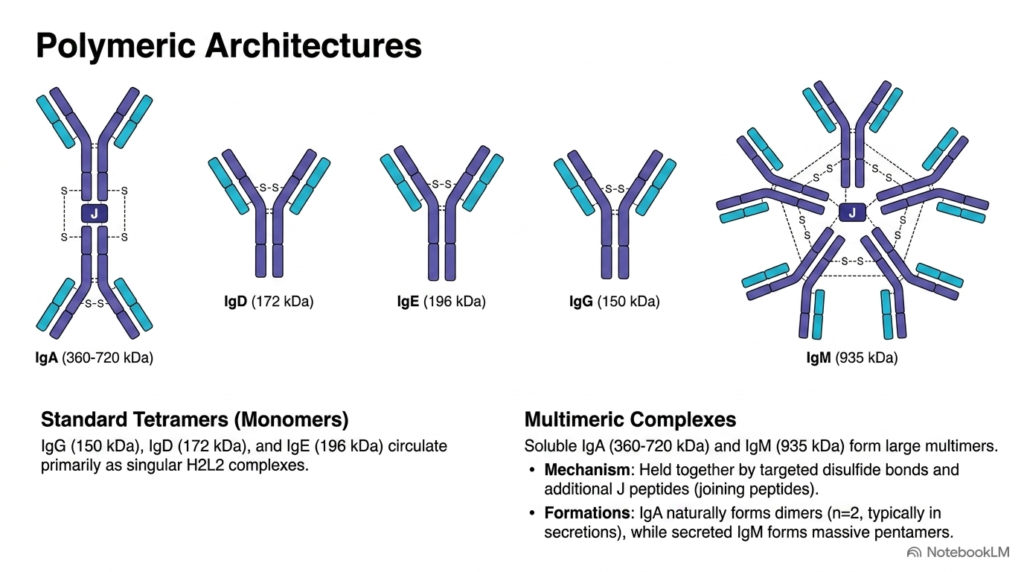 Slide 8: Polymeric Architectures of Specialized Antibodies