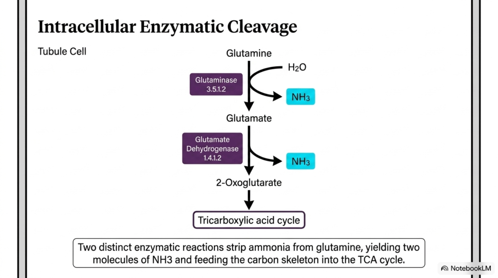 Slide 09: Intracellular Enzymatic Cleavage in Renal Acid-Base Balance