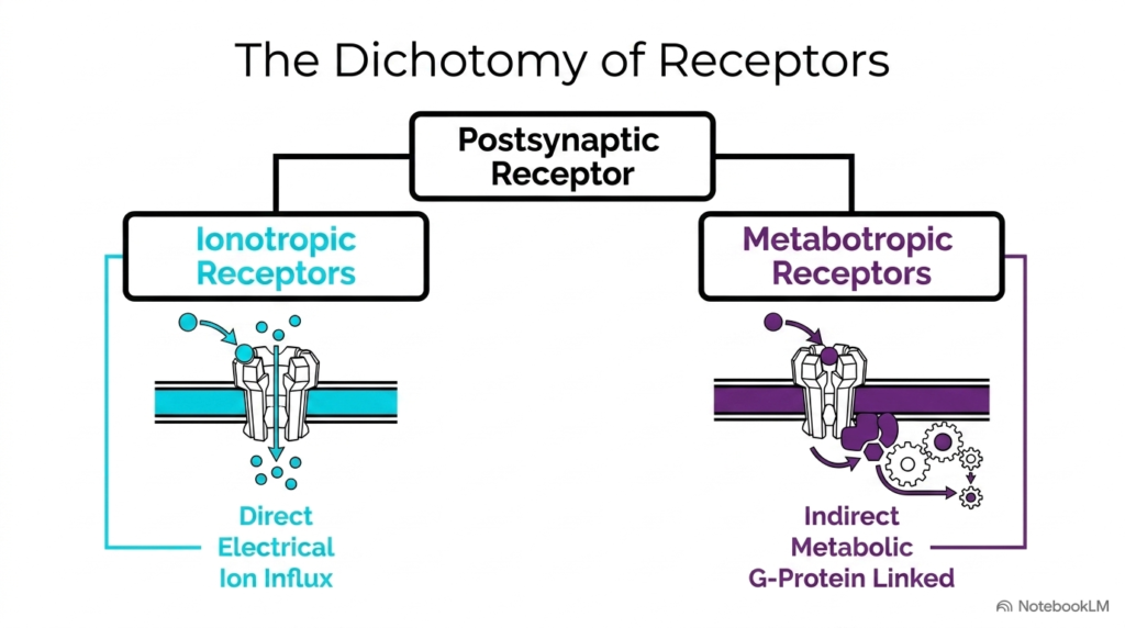 Slide 9: Postsynaptic Receptor Diversity in CNS Signal Transmission