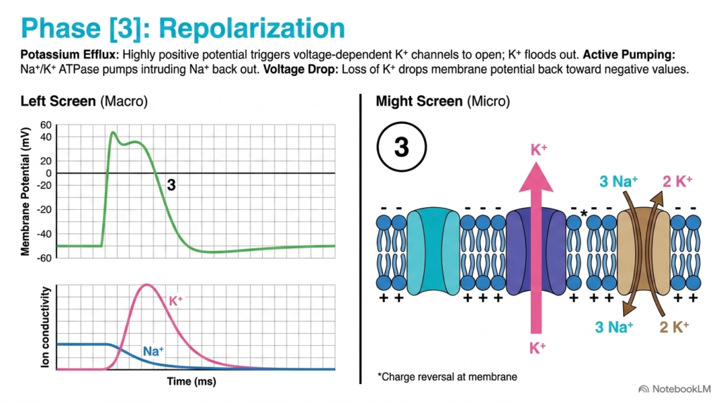 Slide 09: Repolarization Dynamics in Resting and Action Potentials