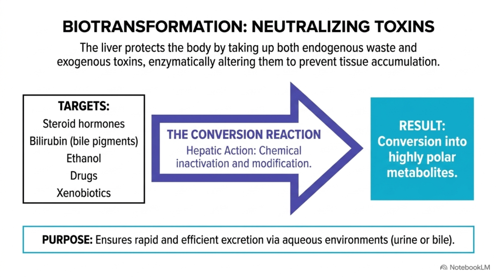 Slide 9: Biotransformation and Detoxification in Liver Metabolism