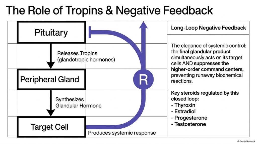 Slide 10: Tropins and Long-Loop Negative Feedback in the Hormone Hierarchy