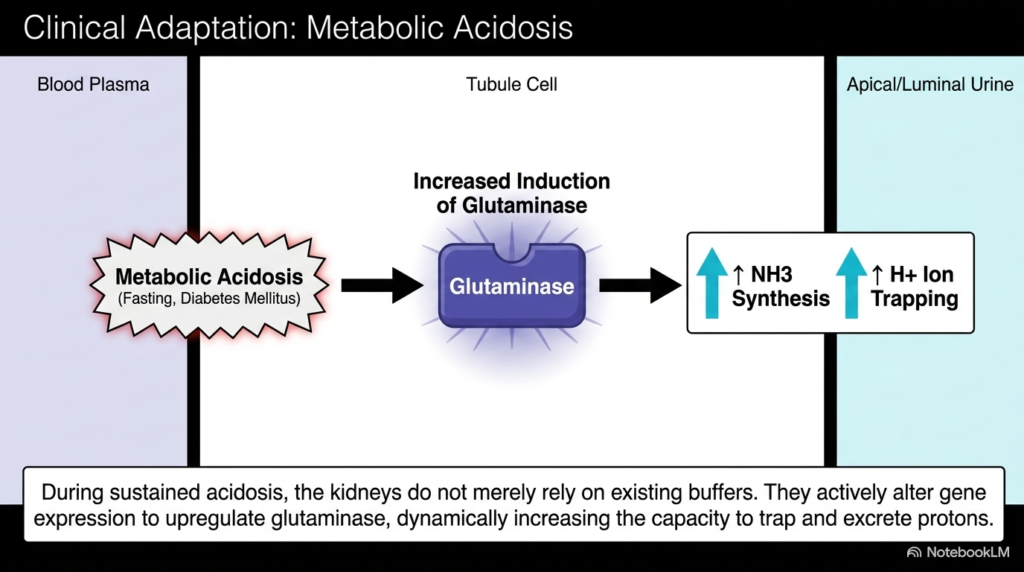 Slide 11: Clinical Adaptation to Acidosis in Renal Acid-Base Balance