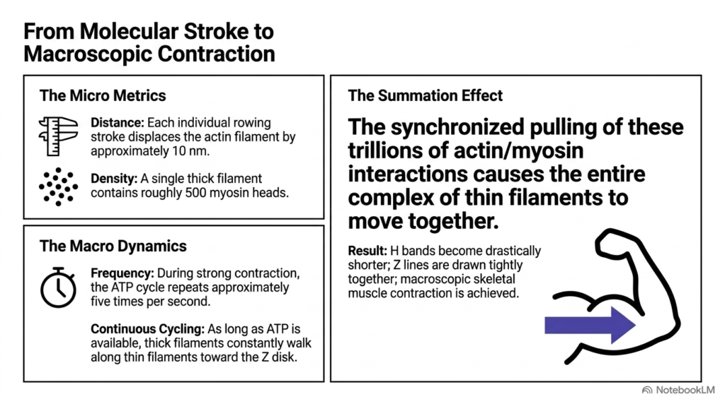 Slide 11: Summation of Molecular Events into Macroscopic Muscle Contraction