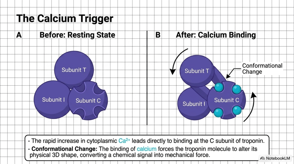 Slide 11: Calcium Trigger Mechanism in Muscle Contraction Control