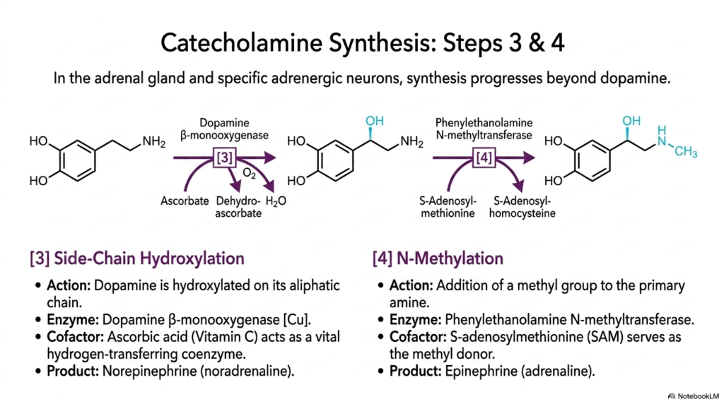 Slide 11: Final Synthesis Steps for Adrenergic Neurotransmitters