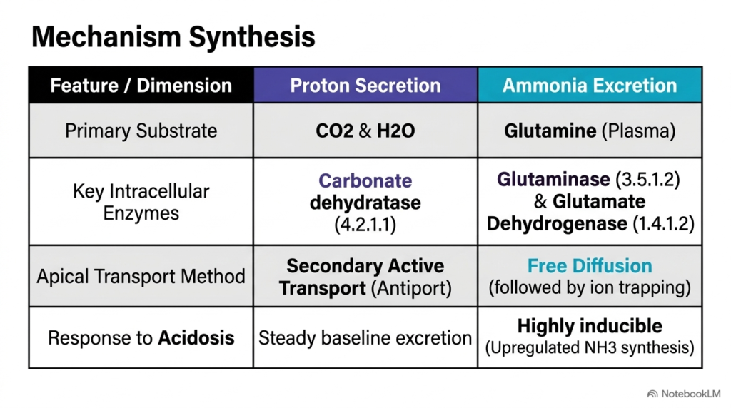 Slide 12: Comprehensive Mechanism Synthesis of Renal Acid-Base Balance