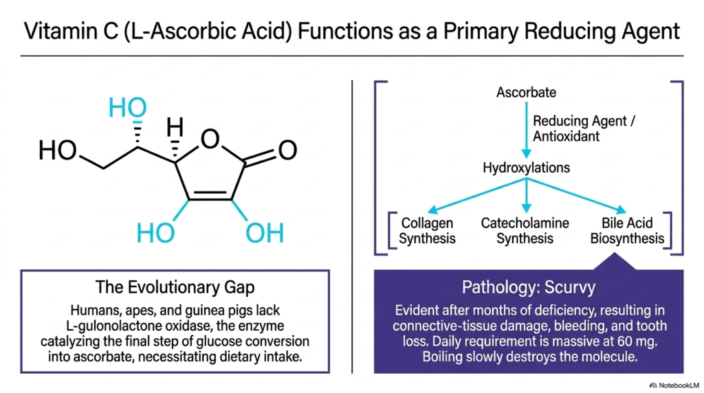 Slide 12: Vitamin C as a Primary Reducing Agent in Water-Soluble Vitamins