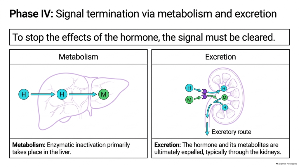 Slide 12: Signal Termination Mechanics in the Biochemistry of Hormones