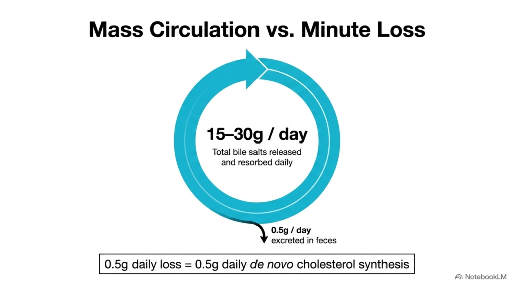 Slide 12: Mass Circulation Versus Daily Loss of Bile Acids