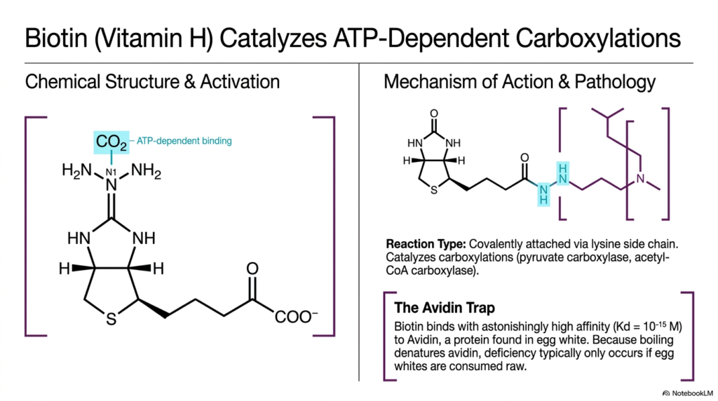 Slide 13: Biotin and Carboxylation Reactions in Water-Soluble Vitamins