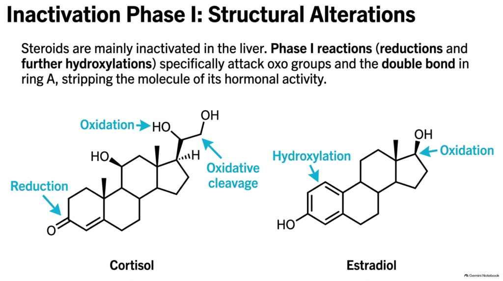 Slide 13: Steroid Hormone Metabolism – Phase I Hepatic Inactivation
