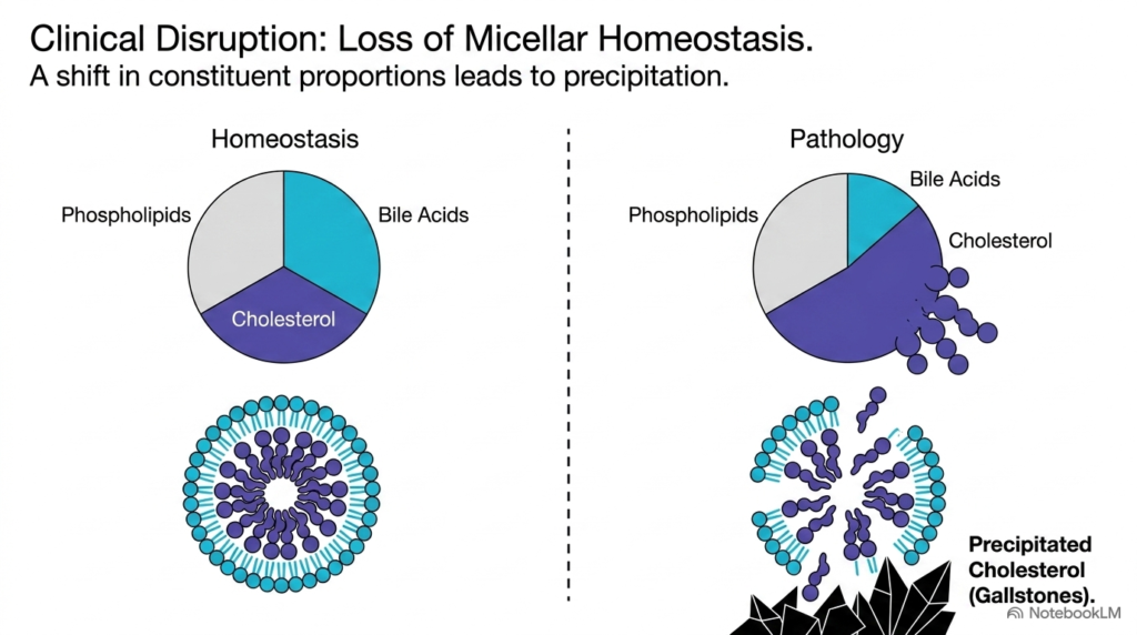 Slide 13: Clinical Disruption and Gallstone Formation Involving Bile Acids