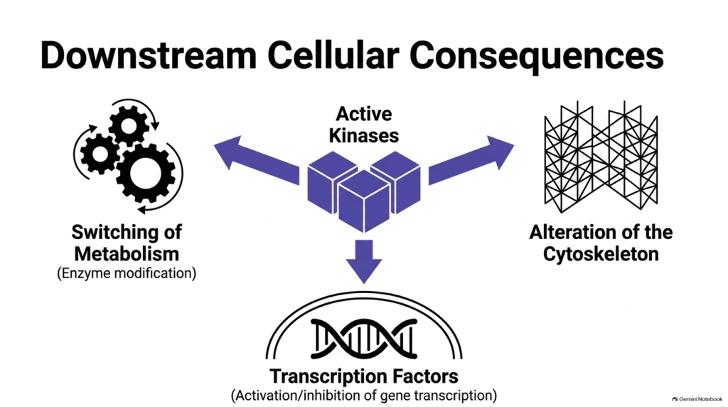 Slide 14: Downstream Cellular Consequences in the Hydrophilic Hormone Mechanism of Action