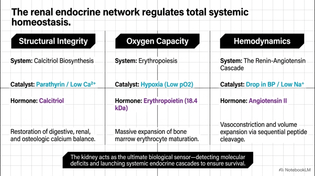 Slide 14: Systemic Integration of Renal Hormones and Homeostasis