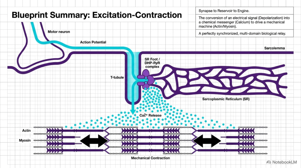 Slide 15: Structural Blueprint Summary of Muscle Contraction Control