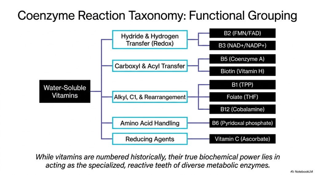 Slide 15: Functional Classification and Taxonomy of Water-Soluble Vitamins