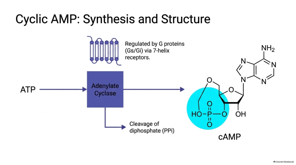 Slide 3: Cyclic AMP Synthesis and Second Messengers